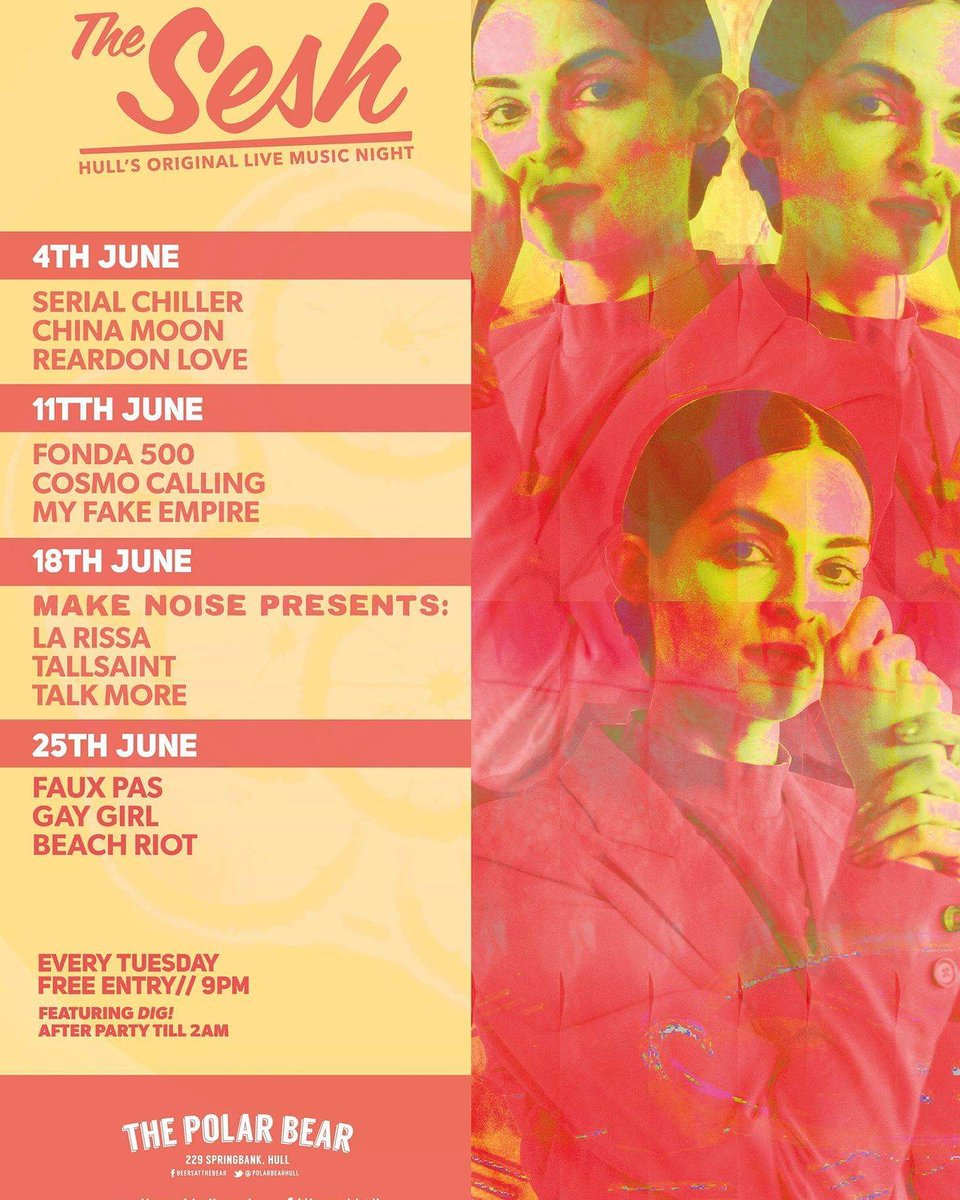 Next gig is Tuesday <a href="/PolarBearHull/">The Polar Bear</a> with <a href="/Fonda500/">Fonda 500</a> &amp; <a href="/cosmocalling/">COSMO CALLING</a> 😎 Come say Hi.