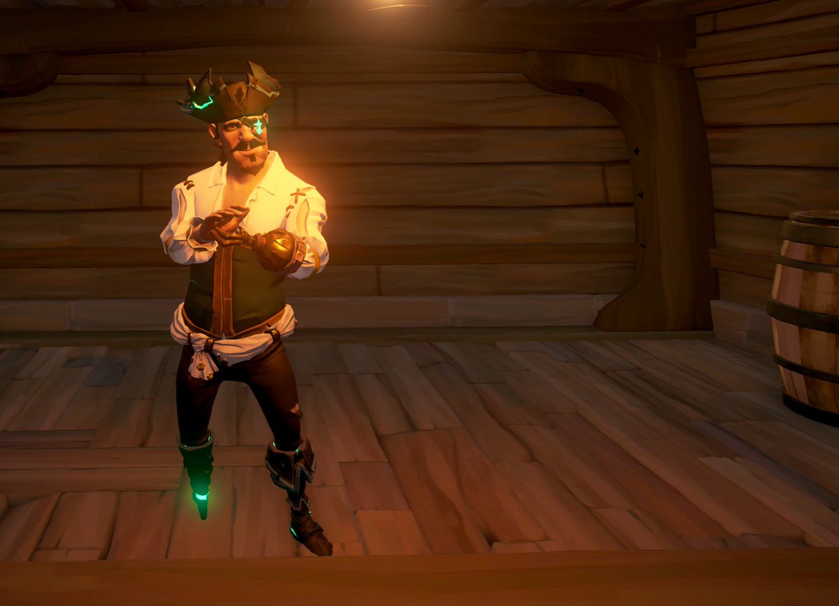 Capt_Ballzonia's tweet photo. Check out my totally original, one of a kind, new look to my Pirate. I haven’t seen anyone wearing this look yet.
Well, it’s safe to say I can officially claim it as an #OriginalBallz idea 🔐 👁🗨 #GotBallz
Also, I now yell, “Scree!” When Jumping off of basically anything. 🦅🔥👀 https://t.co/0c8a8ialOw