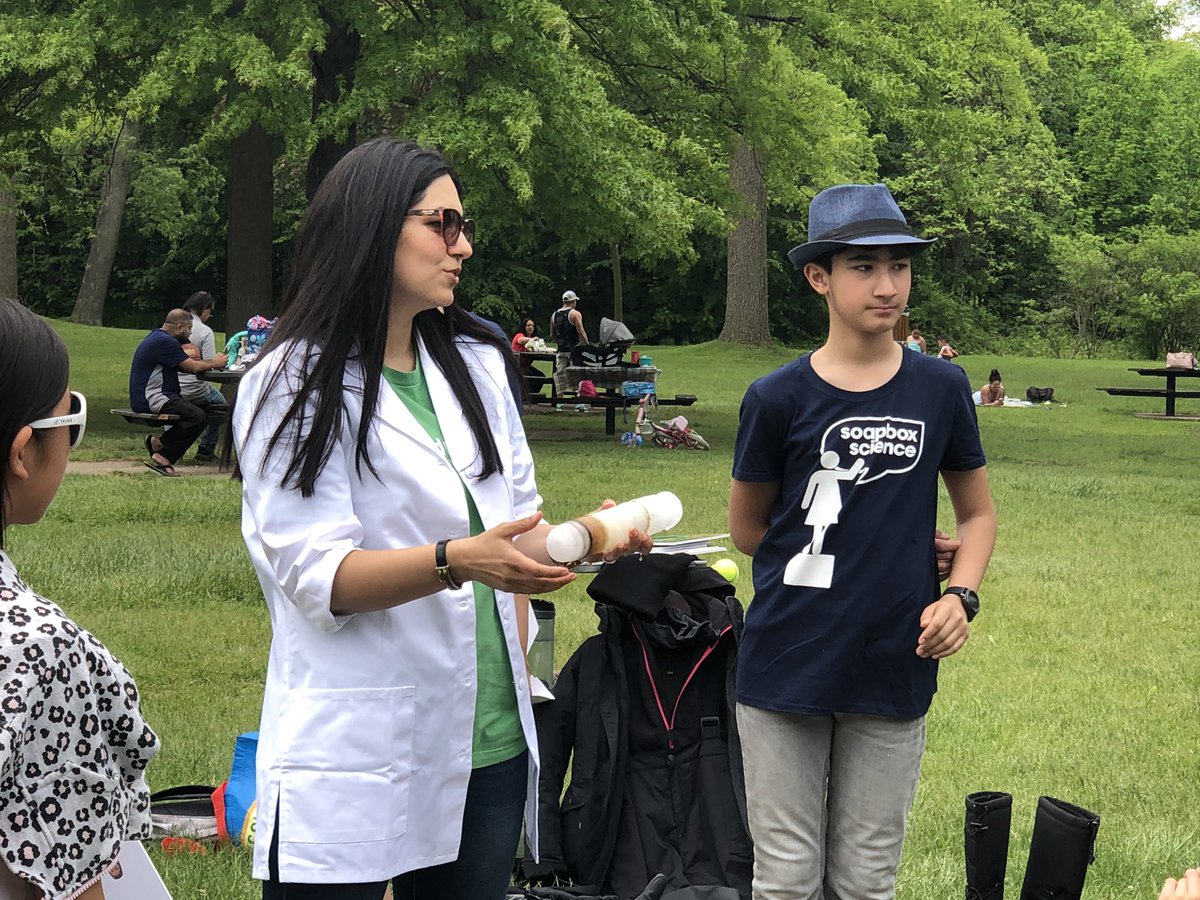 It was an incredible experience today to be standing up on a Soapbox for #WomenInSTEM and to speak with a great engaging public! Thanks to <a href="/SoapboxSciWat/">SoapBox Science Waterloo</a> <a href="/tealulic/">Dr. Tea Lulic-Kuryllo 🧠👩🏼‍🔬</a> <a href="/NeufeldHeather/">Heather Neufeld</a> for organizing this event! <a href="/UW_Ecohydrology/">Ecohydrology Research Group</a> <a href="/GWFutures/">Global Water Futures</a>