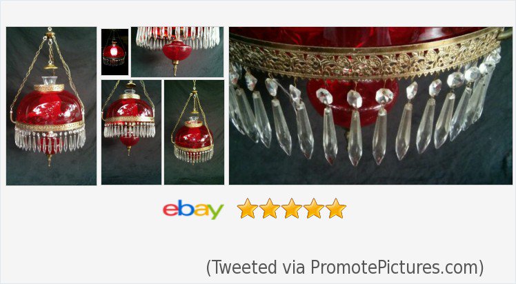 loefflerantique's tweet image. Ruby Red Dimpled Glass Hanging Victorian Style Library Lamp Crystal Prisms | eBay #Victorian #rubyglass #redglass #lighting #decor #dimpledglass #rubyred #vintage #chandelier #crystals 
rover.ebay.com/rover/1/711-53…
(Tweeted via PromotePictures.com)