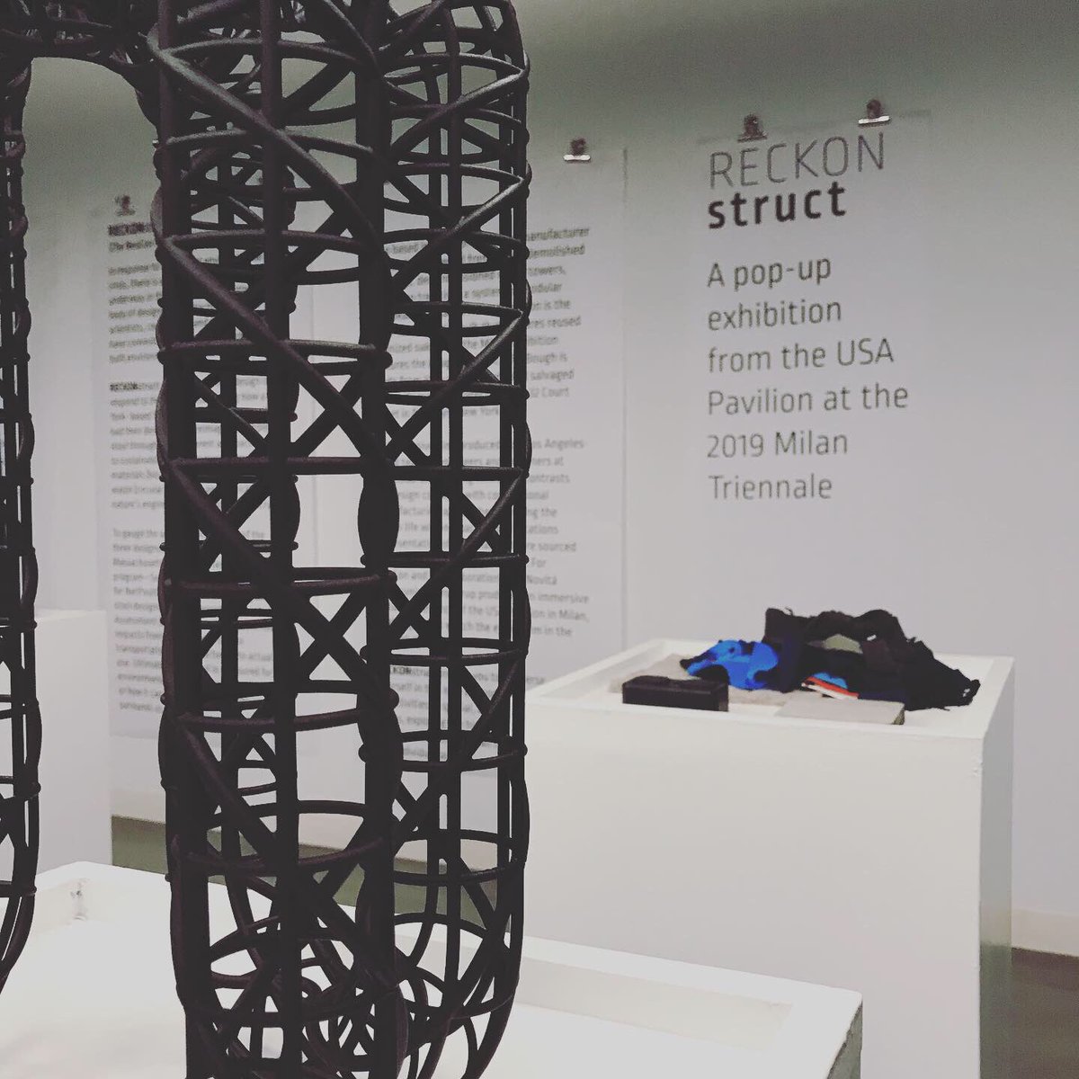 rfortmeyer's tweet photo. Taking the materials revolution to @NeoCon_Shows this week with the #RECKONstruct pop-up with an @ArupAmericas VR experience of the @triennalemilano, thanks to our great supporters @humanscale @nxtwaveplastics @stickbulb @novitapr @GBA_pgh https://t.co/47VMWBJ2Zb