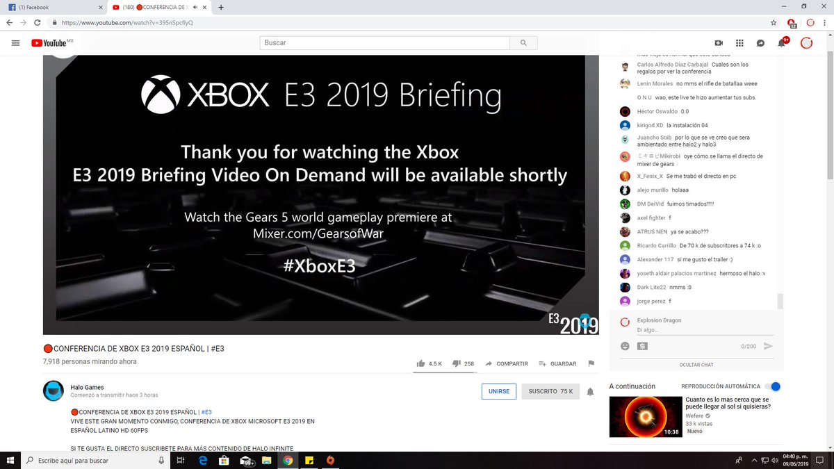 zerdketh's tweet photo. @HaloGames_YT  @NaxlaMina  @XboxMexico
Me gusto bastante por fin ver una E3 en español gracias al streaming xD
p.d descubri lo del concurso hasta que lo mencionaste al final del trailer de halo infinity por eso esa captura de los creditos https://t.co/SBDCcJFuGh