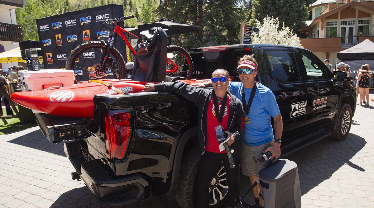 Athletes Adrienne and Mike demonstrated to everyone how to step up #LikeAPro and win the GMC Ultimate Mountain Challenge.