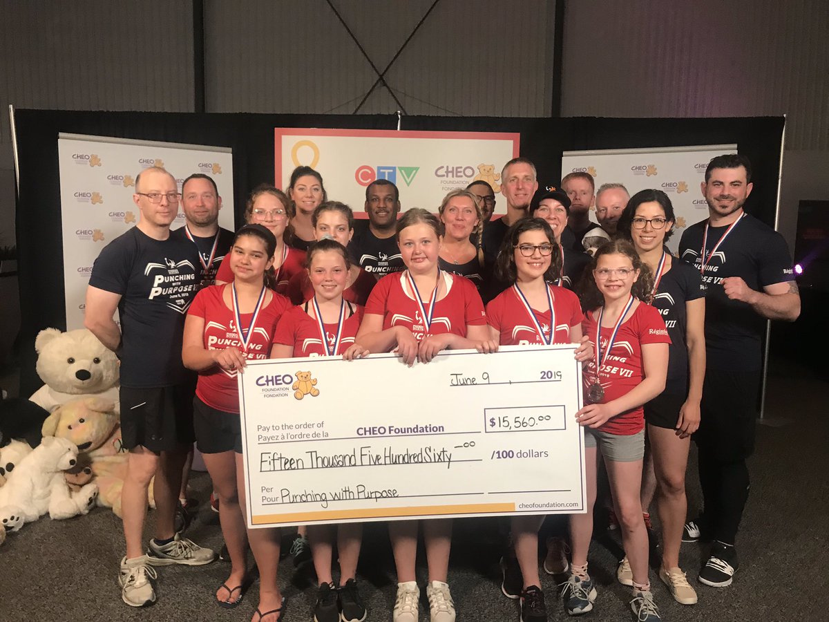 This group really knows how to make an impact! <a href="/PhoenixBoxOtt/">Phoenix Boxing</a>, you guys are really a #hero4CHEO. Their ‘Punching With Purpose’ event asks participants to land 1,000 punches an hour and they delivered $15,000 in donations — wow! #CHEOtelethon
