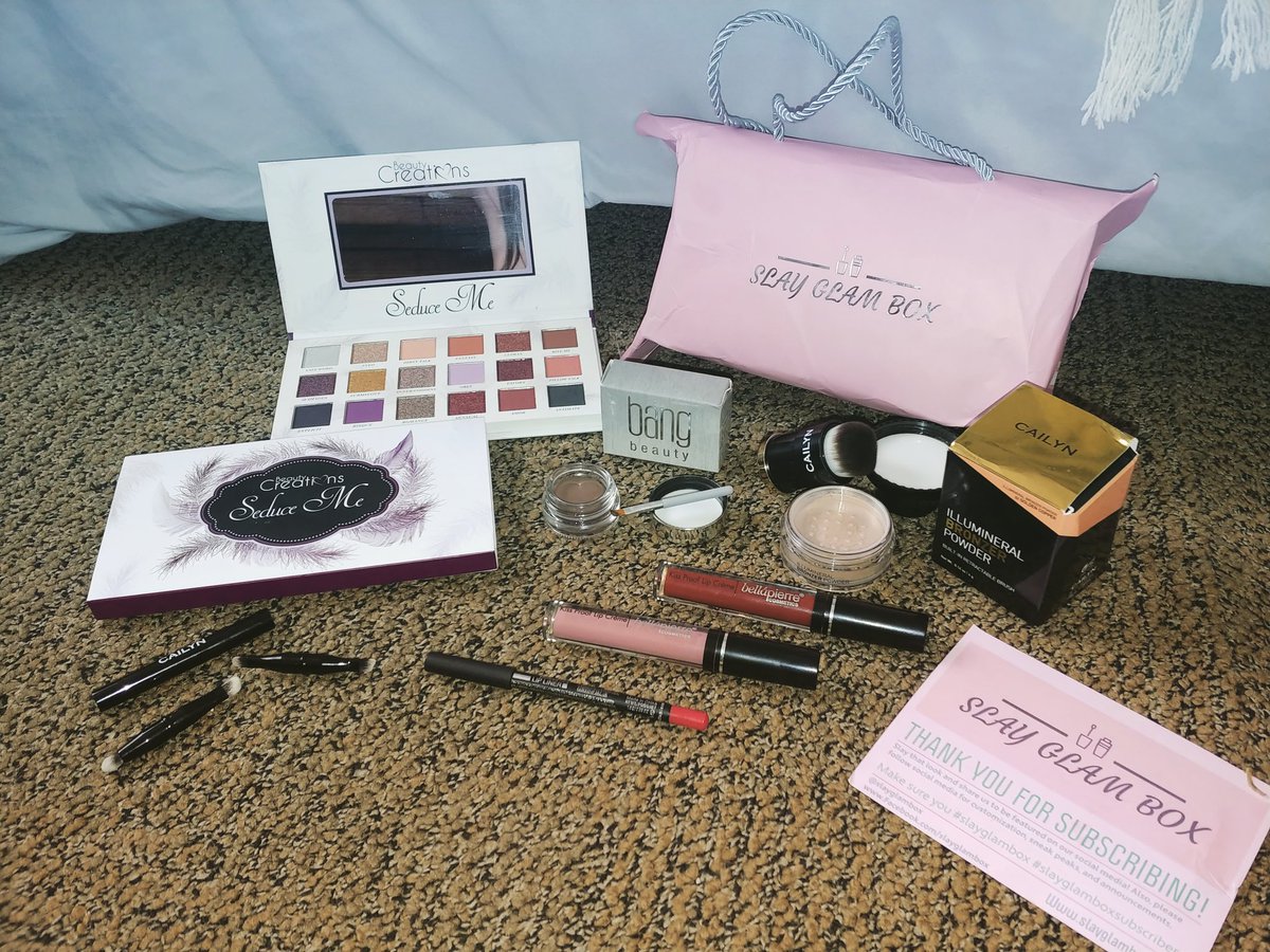 kate_does's tweet photo. May Slay Glam Box! #SlayGlamBox #SlayGlamBoxSubscriber @slayglambox @bellapierreofficial @CailynMakeup @bangbeautyofficial beautycreations

Follow me on 
Twitter : kate_does
YouTube : Kate Does
Instagram kate.does https://t.co/PSl15XQDSS