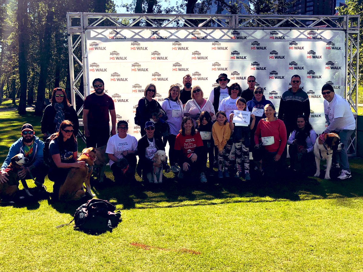 lisa_mack's tweet image. Thx to everyone who made the 2019  #MSWalkYYC rock! A special shout out my awesome Honey Badgers teammates, 2 &amp;amp; 4-legged alike. #teamfight #endMS