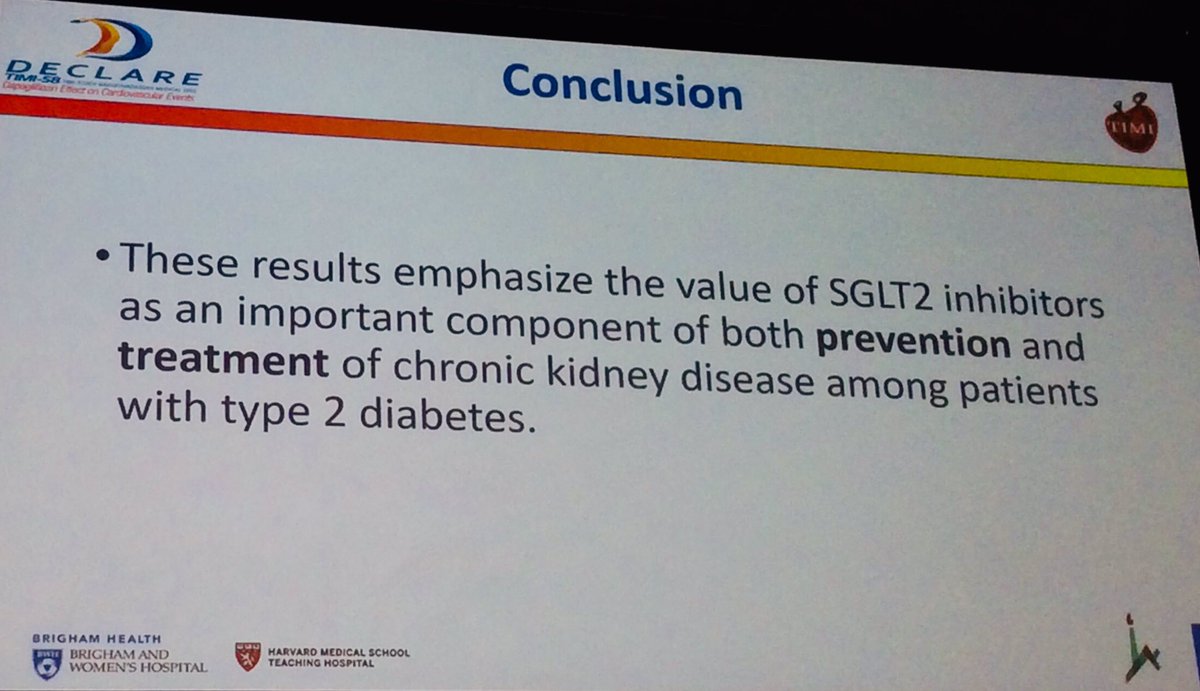 BeatrizLardies's tweet image. Los resultados del DECLARE-TIMI revalidan una vez más la nefroprotección y el beneficio renal de los inhibidores de SGLT2 #ADA2019 #2019ADA