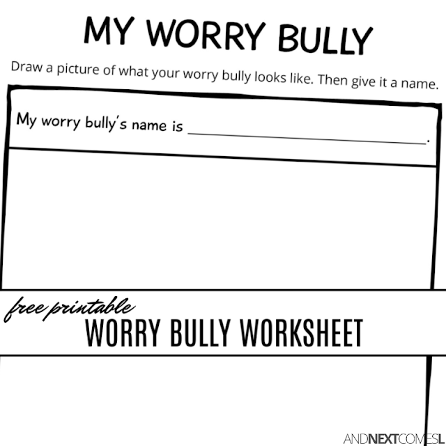 dyan hyperlexia advocate on twitter free printable worry bully children s worksheet https t co 9lmgdbq9m8 anxiety kids worries kidswhoworry freeprintable anxiouskids worrybully https t co sj5tu2mn0q twitter