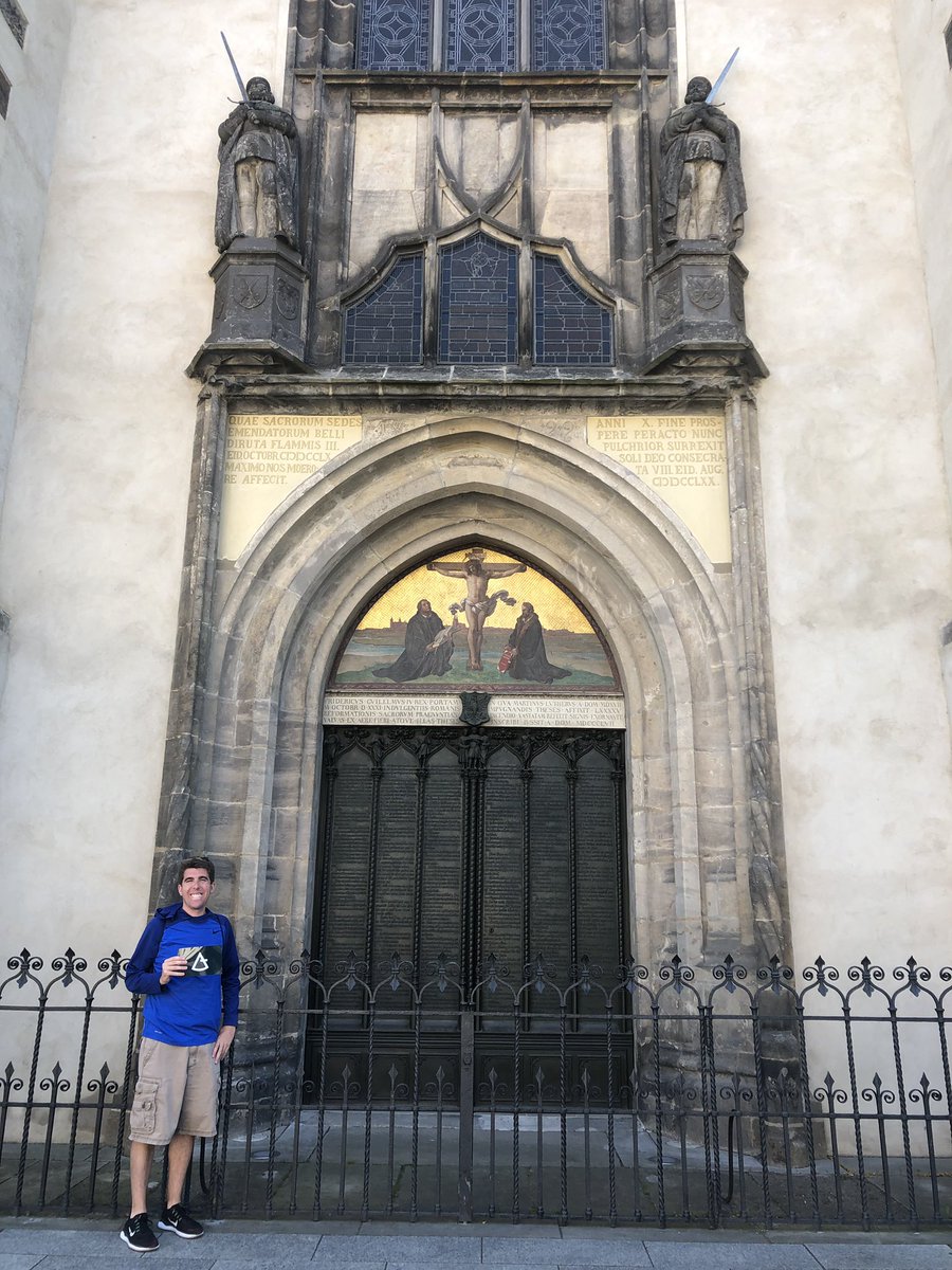Wittenberg is “home” to the Reformation—the famed 95 Theses were posted on the Castle Church in 1517. However, there is debate whether Luther did it or someone else nailed them to the door for him.
#MHJF #FFTFELLOW