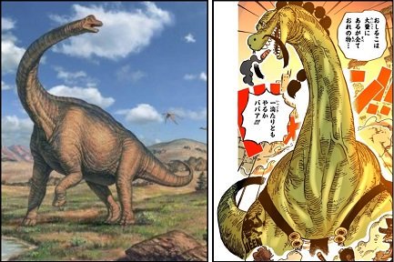 Log ワンピース考察 در توییتر クイーンの能力はブラキオサウルス またリュウリュウの実の古代種 今回で4人目 まだまだ出そう しかし クイーンがブラキオサウルスかぁ 何の脈絡もなくてこれは予想のしようがないね 笑 ブラキオサウルスは 巨大で首の長い草食