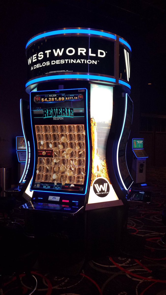 SweetwaterPod's tweet photo. This #Westworld slot machine ♠️♣️♥️♦️ https://t.co/fFrWityePE