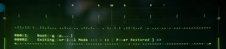 themonotonist's tweet image. NEW DISCOVERY in the Halo Infinite E3 trailer. I found that this line at the top that looks like .::.:::: is actually binary: 01101111 01101000 00100000 01101000 01100101 01111001 . It translates to ASCII as: "oh hey". What a monumental discovery