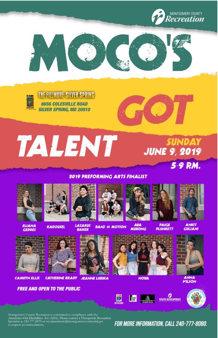 GYCStudios's tweet photo. We're out here at MoCo's Got Talent 2019! Excited to see all the amazing performances. https://t.co/aliSlujskV