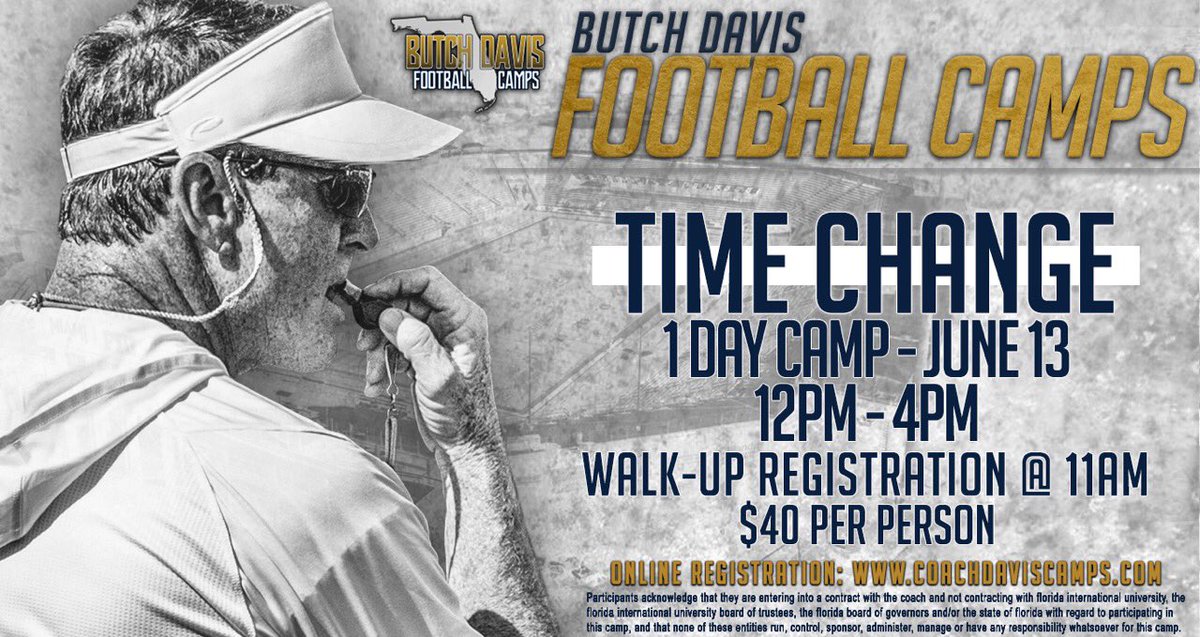 CoachJeffCopp's tweet photo. Our camp on Thursday June 13th has had a time change. Registration starts at 11AM. Camp will start at noon. Let’s Go! #GetToCamp #PawsUp https://t.co/ksGOJd353i
