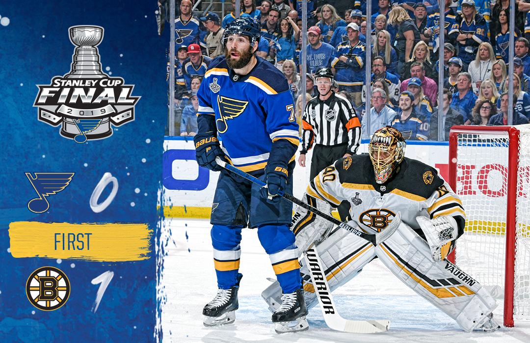 StLouisBlues's tweet photo. Bruins get on the board first. #stlblues https://t.co/qwAzcu2ZFa
