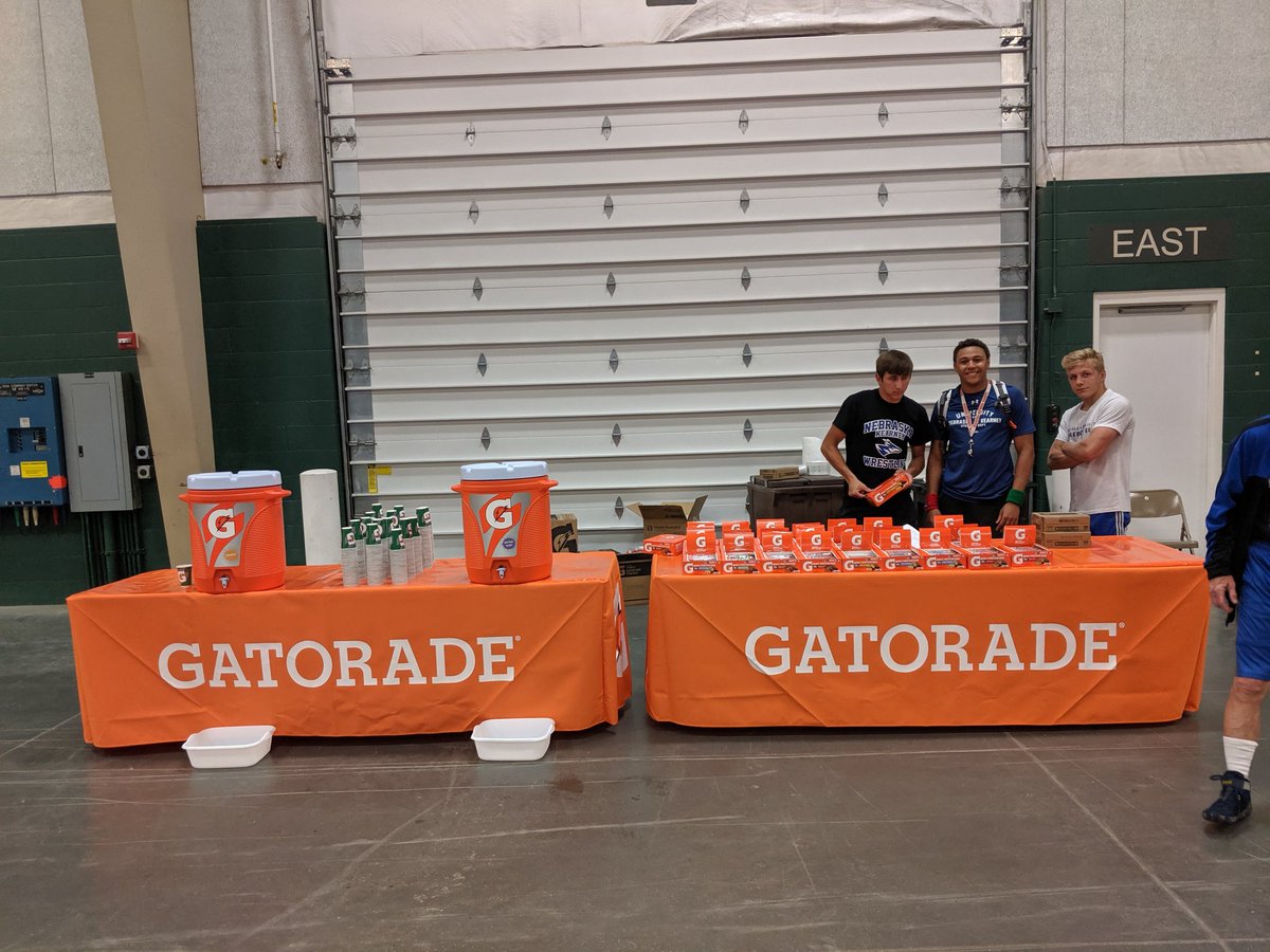 Great partnership with <a href="/Gatorade/">Gatorade</a> for our Nebraska Blue Wrestling Camp! #gatoradepartner #winfromwithin