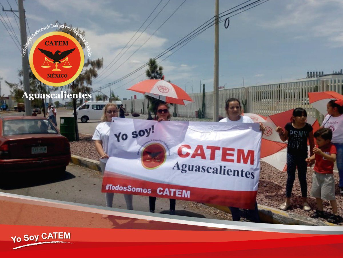 PedrohacesO's tweet photo. Cientos de vehículos fueron parte de la "Caravana por la Libertad Sindical #CATEMAguascalientes", liderada por la Sria. General, Verenice Ruiz. 
Recorriendo el estado, se pidió justicia laboral y social para los trabajadores de #Nissan. 

¡Acompañamos su causa! #SomosCATEM https://t.co/ts5UgKcjzc
