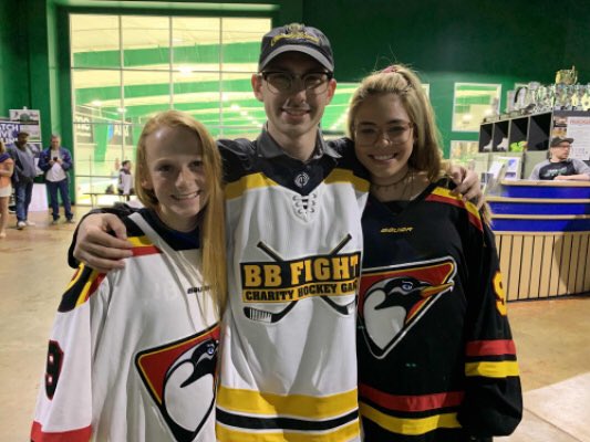 DallasPenguins's tweet image. No better way to sum up #bbfight game than Brenden Butler’s words/pics from his Caring Bridge:
“I think it’s safe to say that today was one of the best days of my life. The amount of support for me is absolutely amazing. Thanks to everyone who came out. Just look at my smile.”