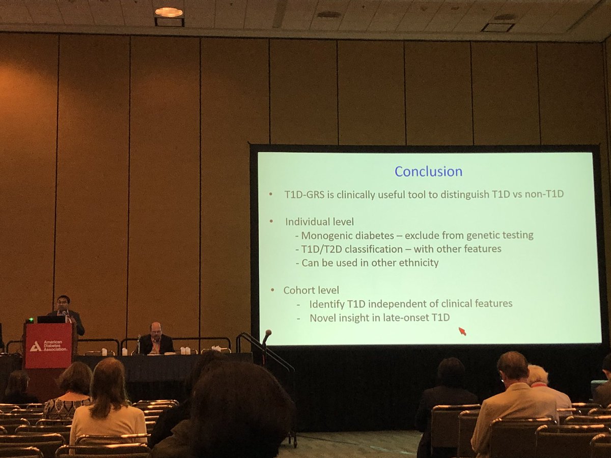Richard Oram (@raoram) on Twitter photo Fantastic talk by <a href="/Kash_A_Patel/">Kashyap Patel</a> demonstrating utility of t1d genetic risk scores for classification of diabetes by helping select patients for genetic testing and for identifying t1d over the age of 30y where it is commonly misdiagnosed #ADA2019 #exeterdiabetes @athattersley Fantastic talk by <a href="/Kash_A_Patel/">Kashyap Patel</a> demonstrating utility of t1d genetic risk scores for classification of diabetes by helping select patients for genetic testing and for identifying t1d over the age of 30y where it is commonly misdiagnosed #ADA2019 #exeterdiabetes @athattersley