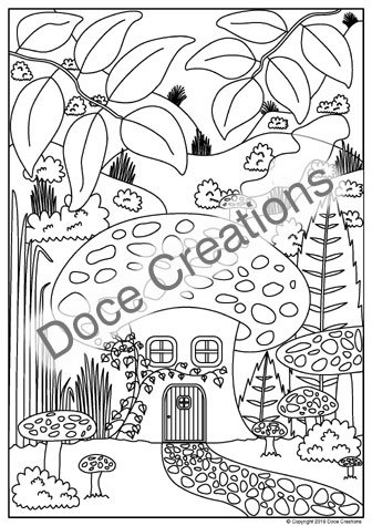Something new for me. #MushroomHouse available for instant download at my #Etsy shop. 
ow.ly/UGT550uA5zO
#MushroomHouse #docecreations #adultcoloring #inspirationalcoloring #coloringpage #relaxingcoloring  #printabledesigns #coloringforgrownups #coloringforadults