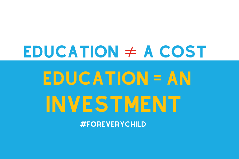 UNICEFEducation's tweet image. Education is an investment.

#ForEveryChild