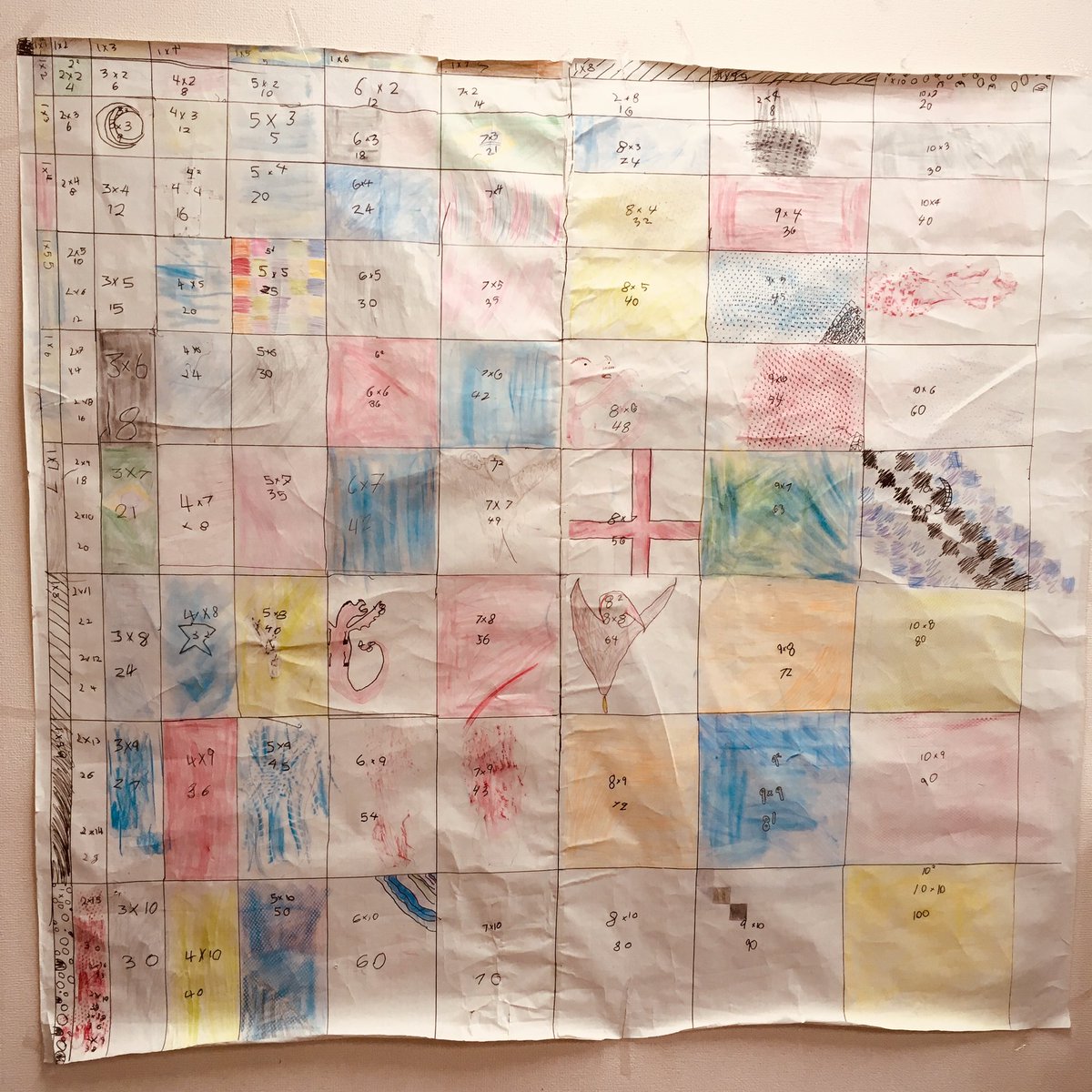 MSTokyoOak's tweet photo. Decanomial on paper, big work! #MSTelementary #MSTmath #MSTlearning https://t.co/Z3DEvTspl9