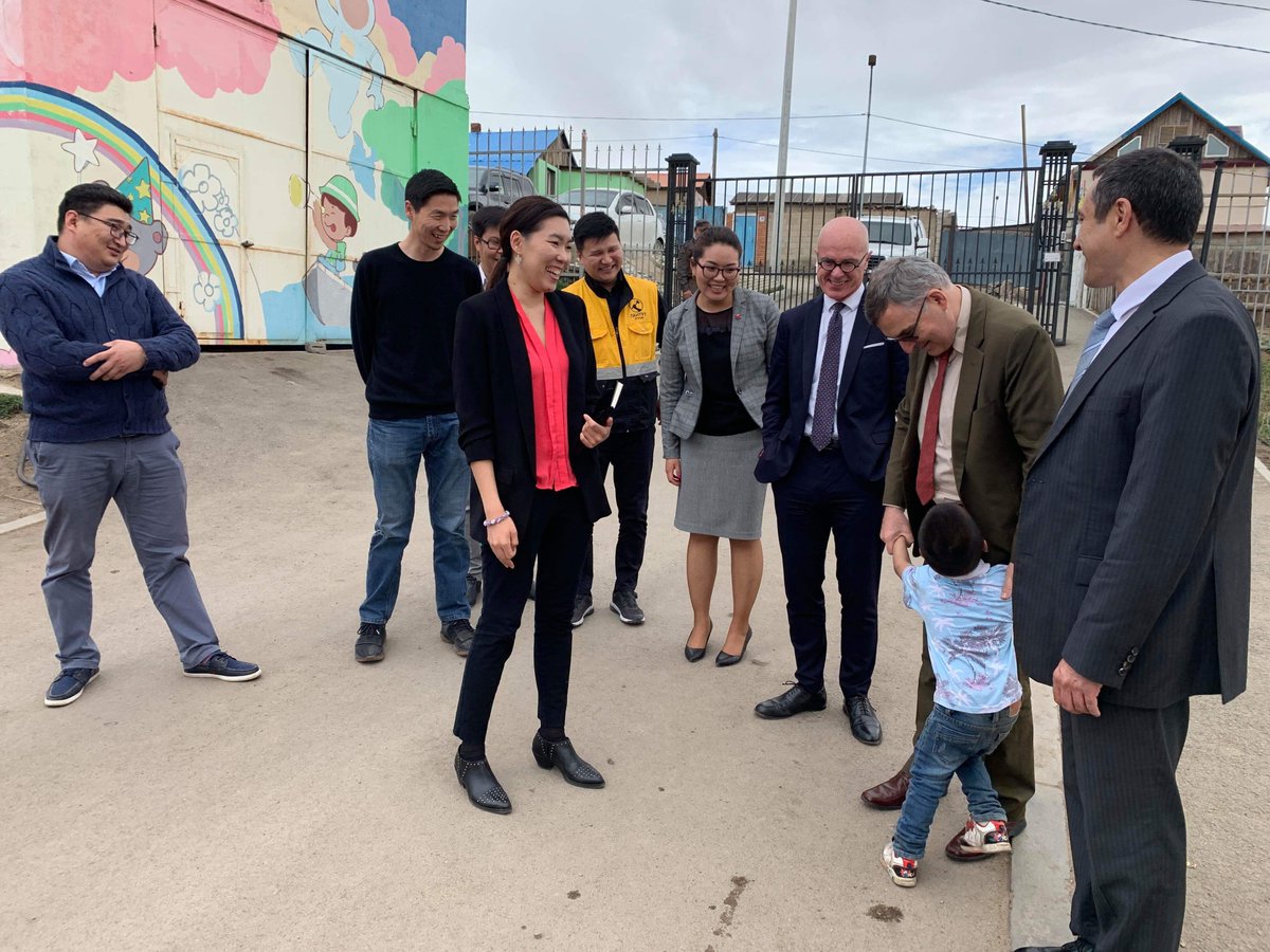 CanadaMongolia's tweet photo. @DonaldBobiash, Canada’s Assistant Deputy Foreign Minister and Ambassador Sproule visited “Magic Land” children’s protection center which will implement one of this year’s Canada Fund project. @lantuundohio https://t.co/WdNDXCUlCZ