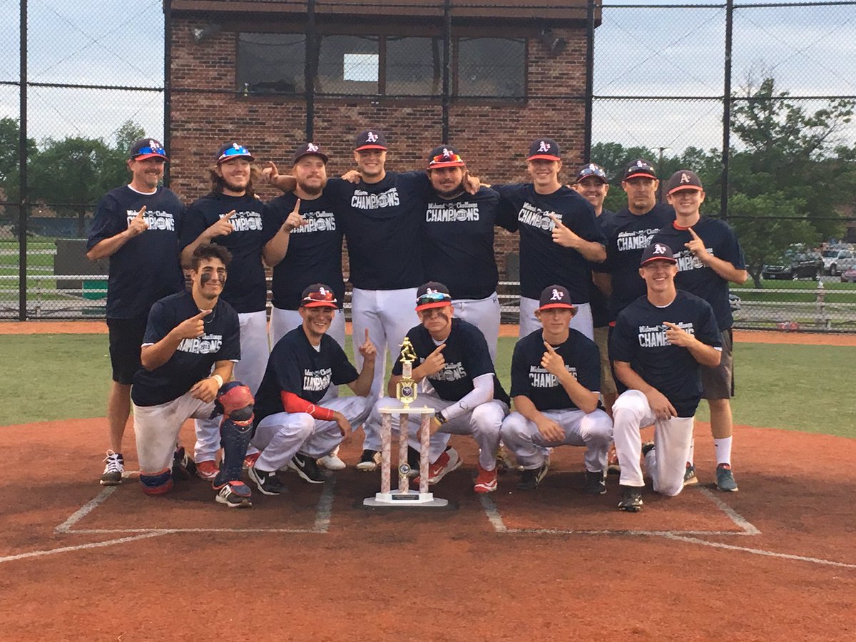 AthleticsBaseb3's tweet photo. @AthleticsBaseb3 beat @OhioLonghorns 8-7 in Championship of The Midwest Challenge @TriCBaseball!  @ryanbyerly24 with the W, @Austin_Morrow4 with the save.  @Athletics_BA @NewarkAdvocate https://t.co/qsOmU5gfXs