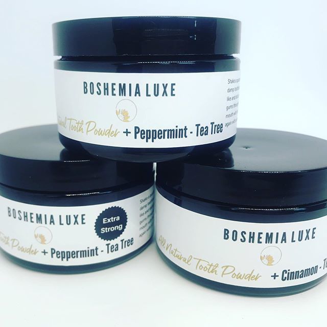 Shop_Boshemia's tweet image. Use code CLEANTEETH for $3.00 off each jar of Boshemia Luxe All Natural Toothpowder! *Limited Time Only*
.
#ToothPowder #NaturalToothPaste #CleanTeeth #ShopBoshemia #FreshBreath 😁Tap to shop! bit.ly/2QXs3QM