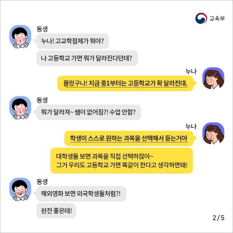 allparents's tweet image. [모든학생이 과목을 직접 선택한다고?]
#고교학점제 쉽게 알려드립니다!
- 현 중1부터 고교 적용 
- 학생 스스로 원하는 과목 선택 
- 대학처럼 시간표 작성 
- 필수교과는 최소화

&amp;lt;출처 : 교육부-홍보자료&amp;gt;
➡️원문보러가기&amp;gt;&amp;gt;bit.ly/2ZhOIu1

#교육부 #맞춤형교육 #시간표 #성취평가제 #중1