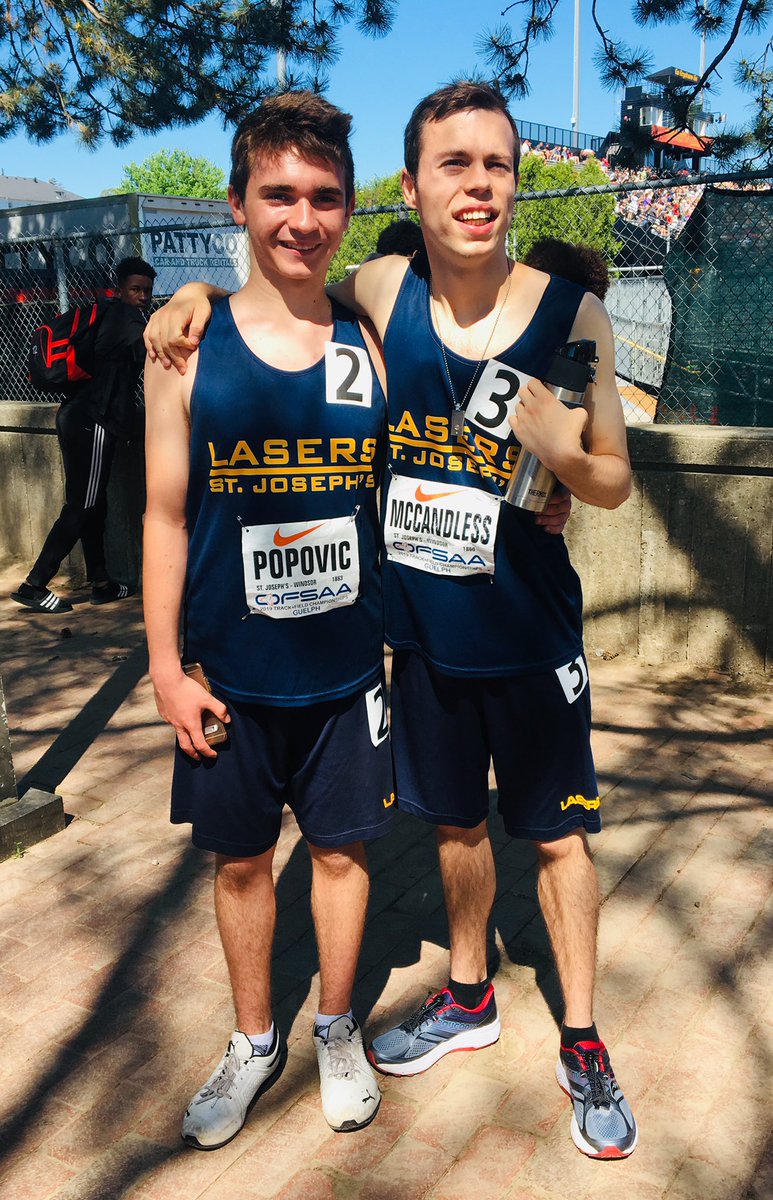 Great ending to a fantastic Track &amp; Field season for the <a href="/STJTWEET/">St. Joseph's CHS</a> Lasers! 49 at WECSSAA, 34 to SWOSSAA, 21 OFSAAwest, 9 to OFSAA! I am so proud of you!