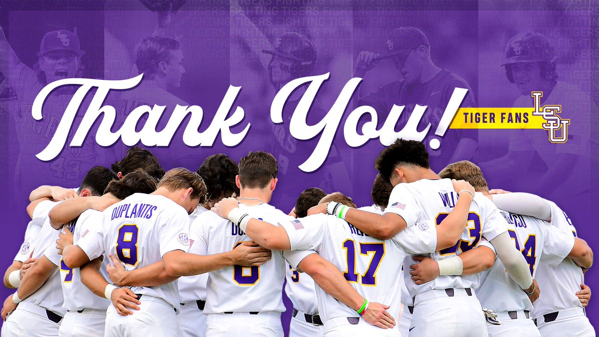 LSUbaseball's tweet image. To the BEST fans in college baseball, Thank You! 

#GeauxTigers🐯