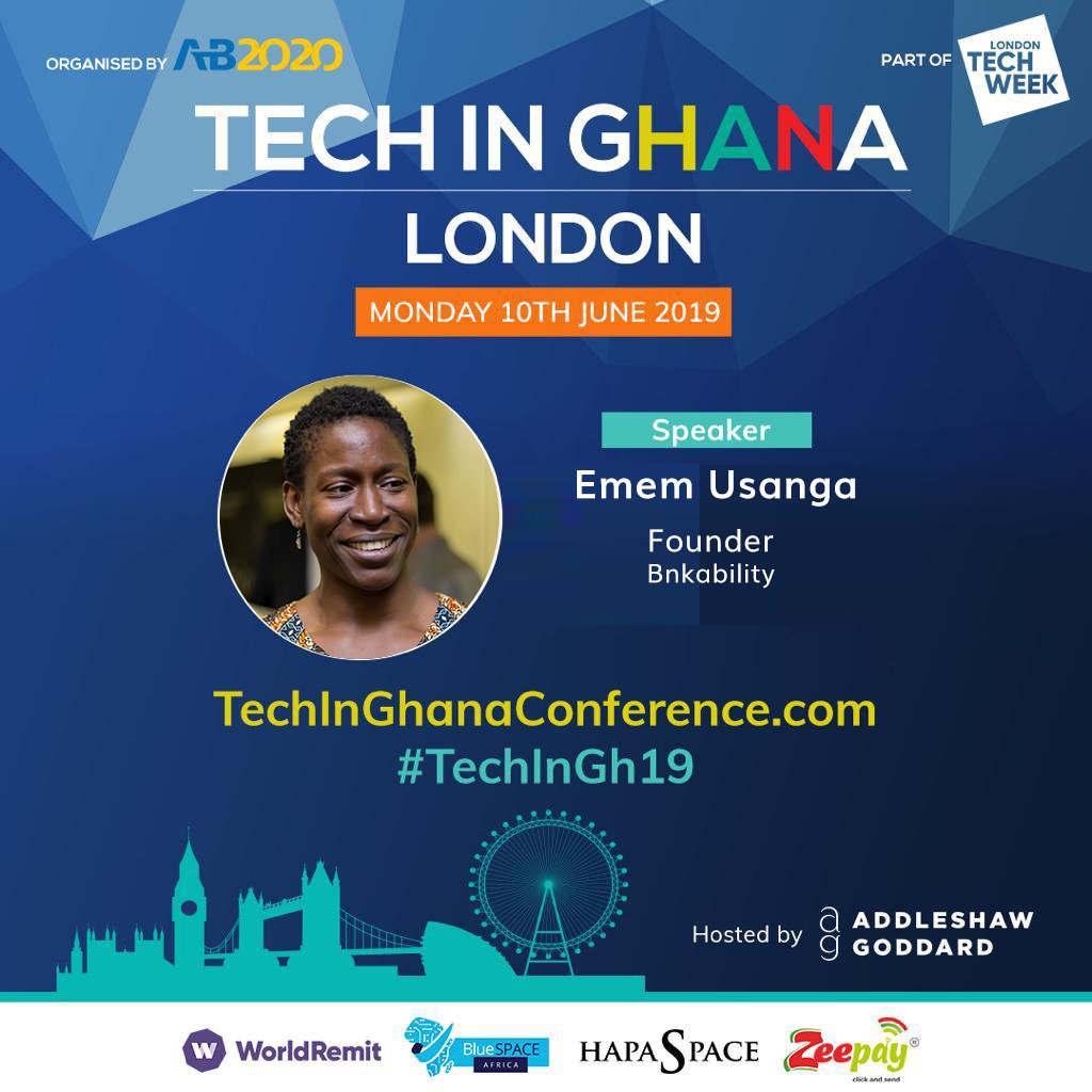 ememrusanga's tweet image. Looking forward to moderating the digitizing trade and building entrepreneurship &amp;amp; innovation ecosystem roundtables at @TechInGhana this afternoon #LondonTechWeek #TechInGH19