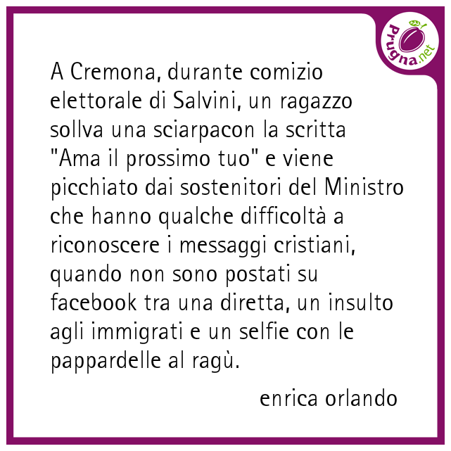 Prugna Cremona Lega Salvini 10giugno Enrica Orlando Oenrica