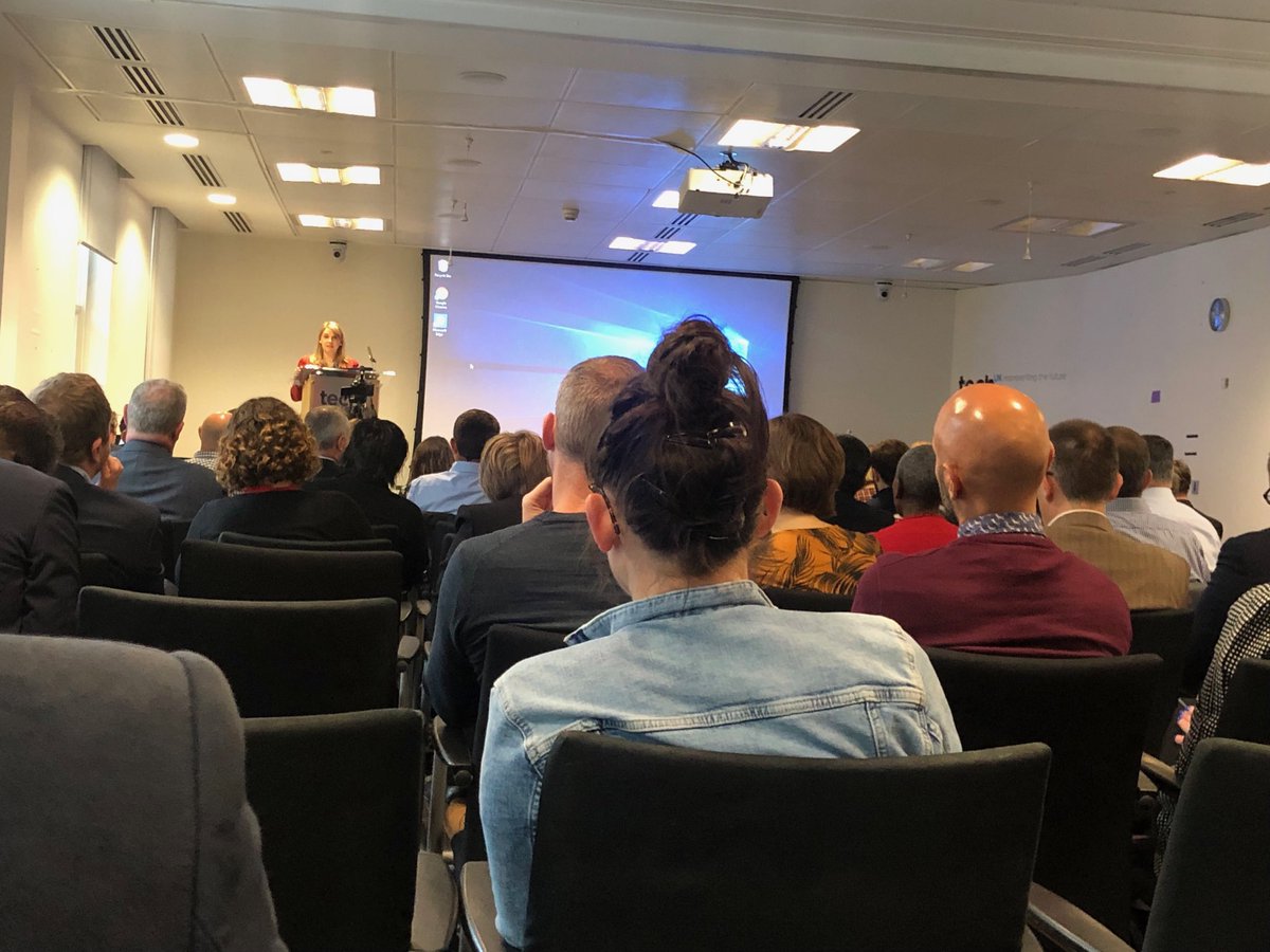 ShaneTickell's tweet image. Good morning from Health ⁦@techUK⁩ , with a welcome from ⁦@hadleybeeman⁩ . To start #UKTechweek ⁦@IMSMAXIMS⁩ Making the UK the destination of choice for healthtech innovators