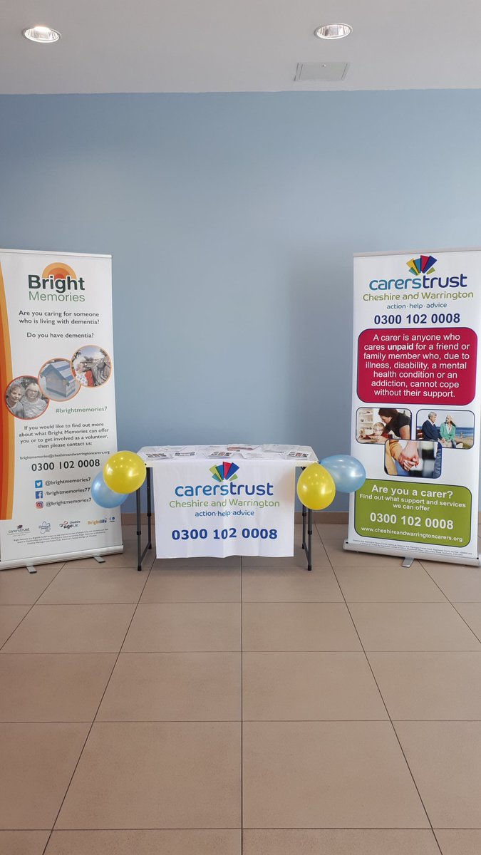 Come and join us in the foyer of the Fountains building for some information and support about unpaid Carers. We are here till 12pm.@BrightMemories7 @carersweek @TheElmsMC @FountainsMedic2 @NGVSurgery @NorthgateMC @GardenLaneMC