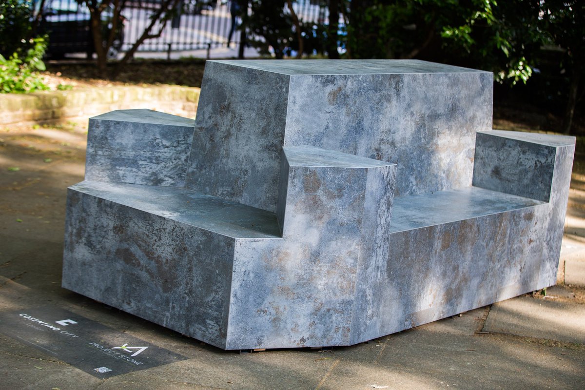 The striking Dekton Orix bench created by Project Stone International @neogranite has found a permanent home in St James Church Gardens in Clerkenwell. If you visit, please do send us your photos – we’d love to see them! Thank you to the PSI team for making this possible