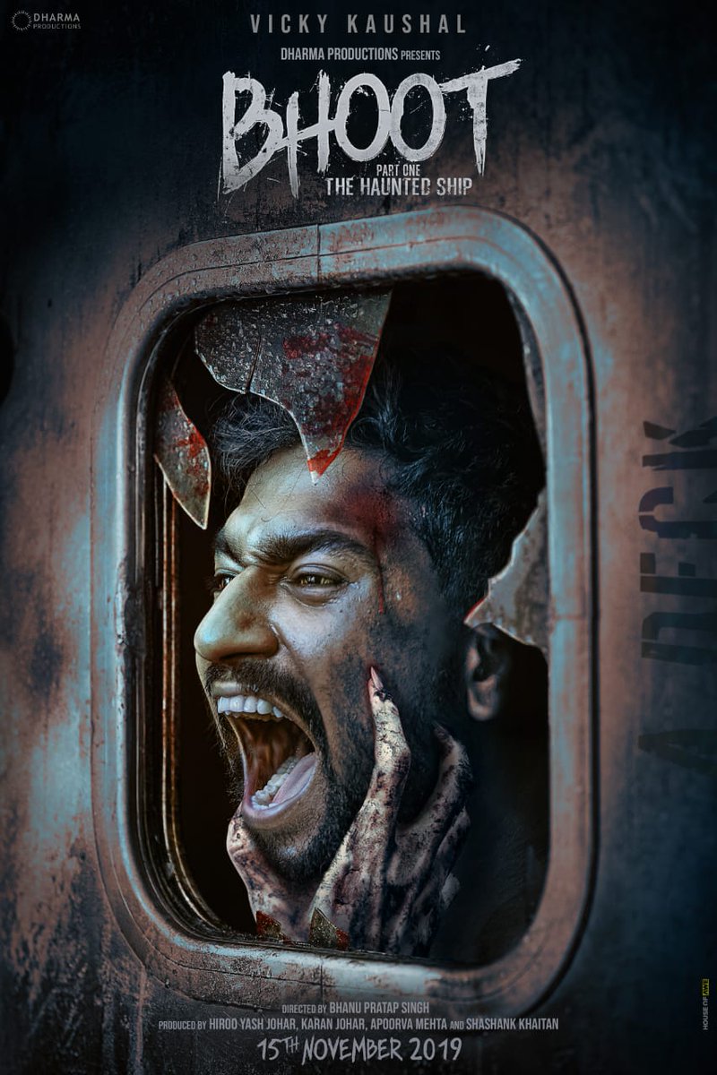 Sinking my teeth into this special role in this very special film as my friend and brother <a href="/Bps_91/">Bhanu Pratap Singh</a> marks his debut with #Bhoot Part One - The Haunted Ship. 
In cinemas 15th November, 2019. 
(1/2)