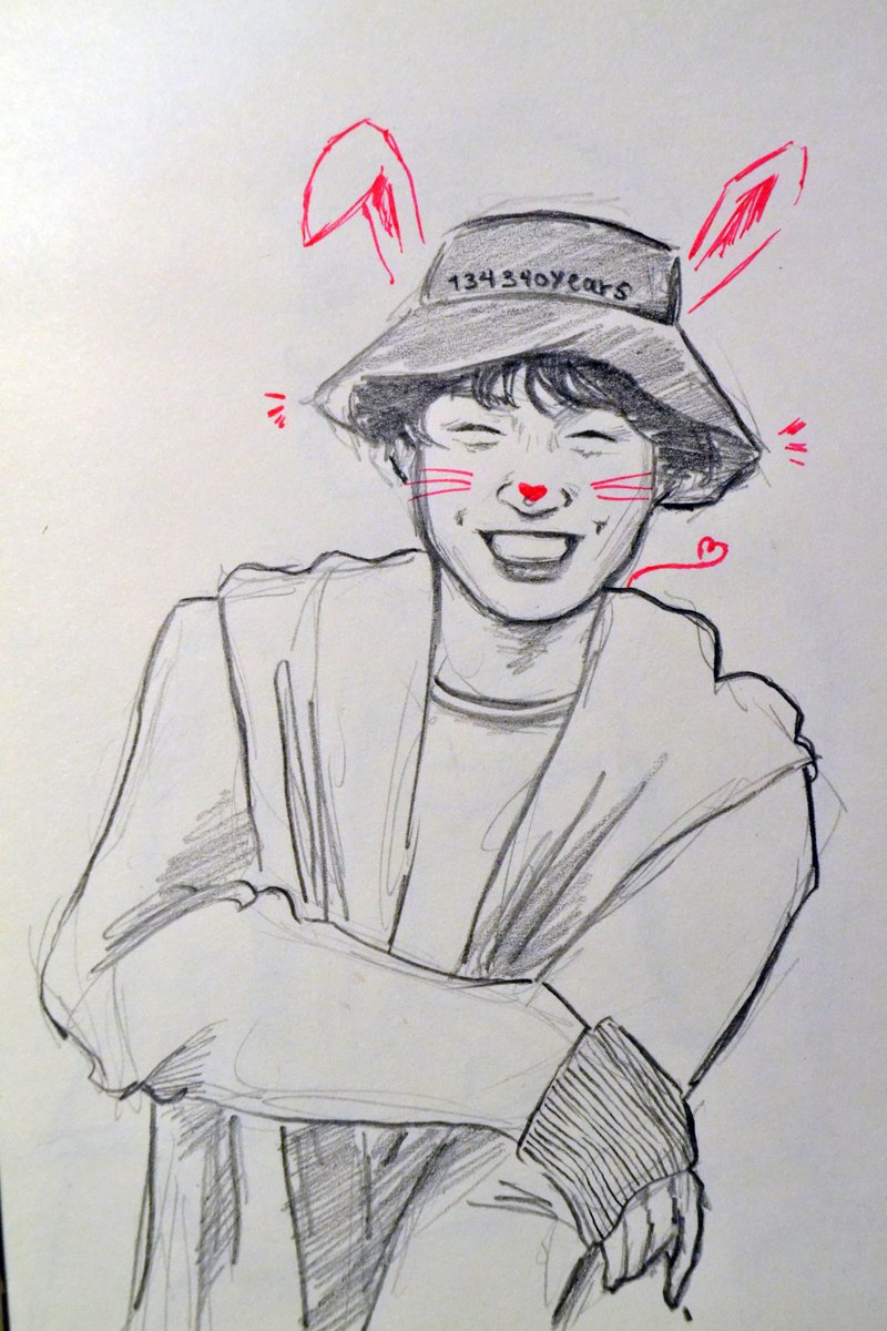 20190526 / day 146i get better and better at drawing jungoo's smile, each time i break my heart a bit more #btsfanart  @BTS_twt