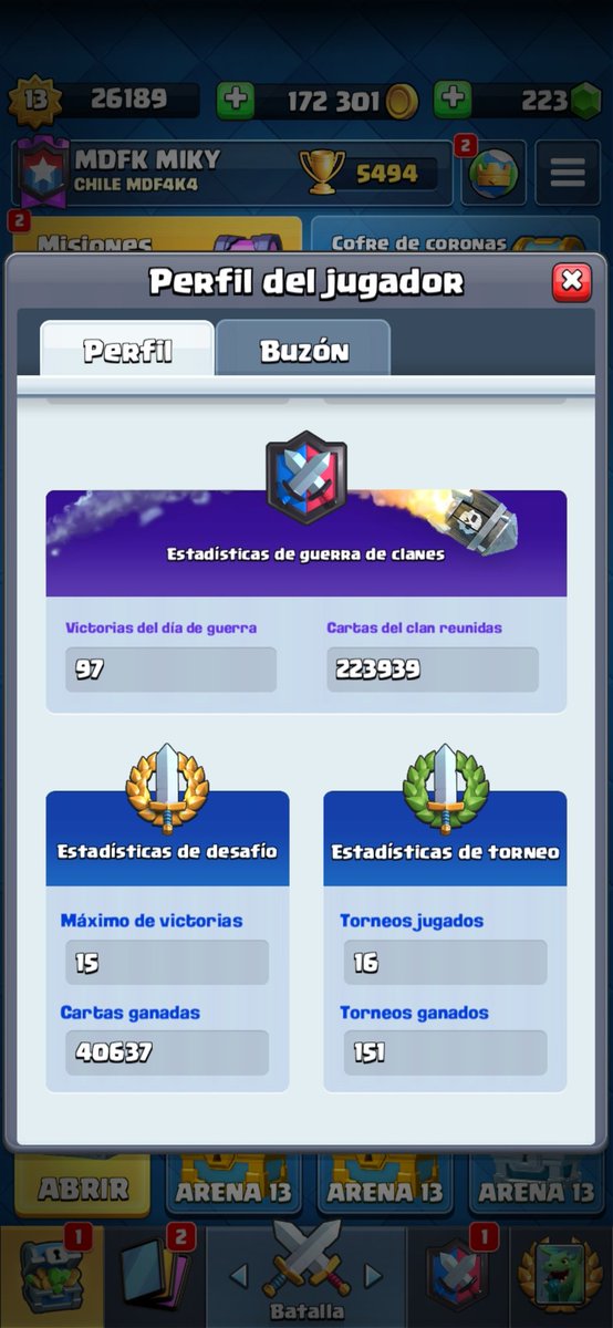 Ando en busca de un equipo competitivo para intentar de volver al competitivo de cr cualquier oferta dejare mi md abierto, abajo mis estadisticas rt para difundir gracias