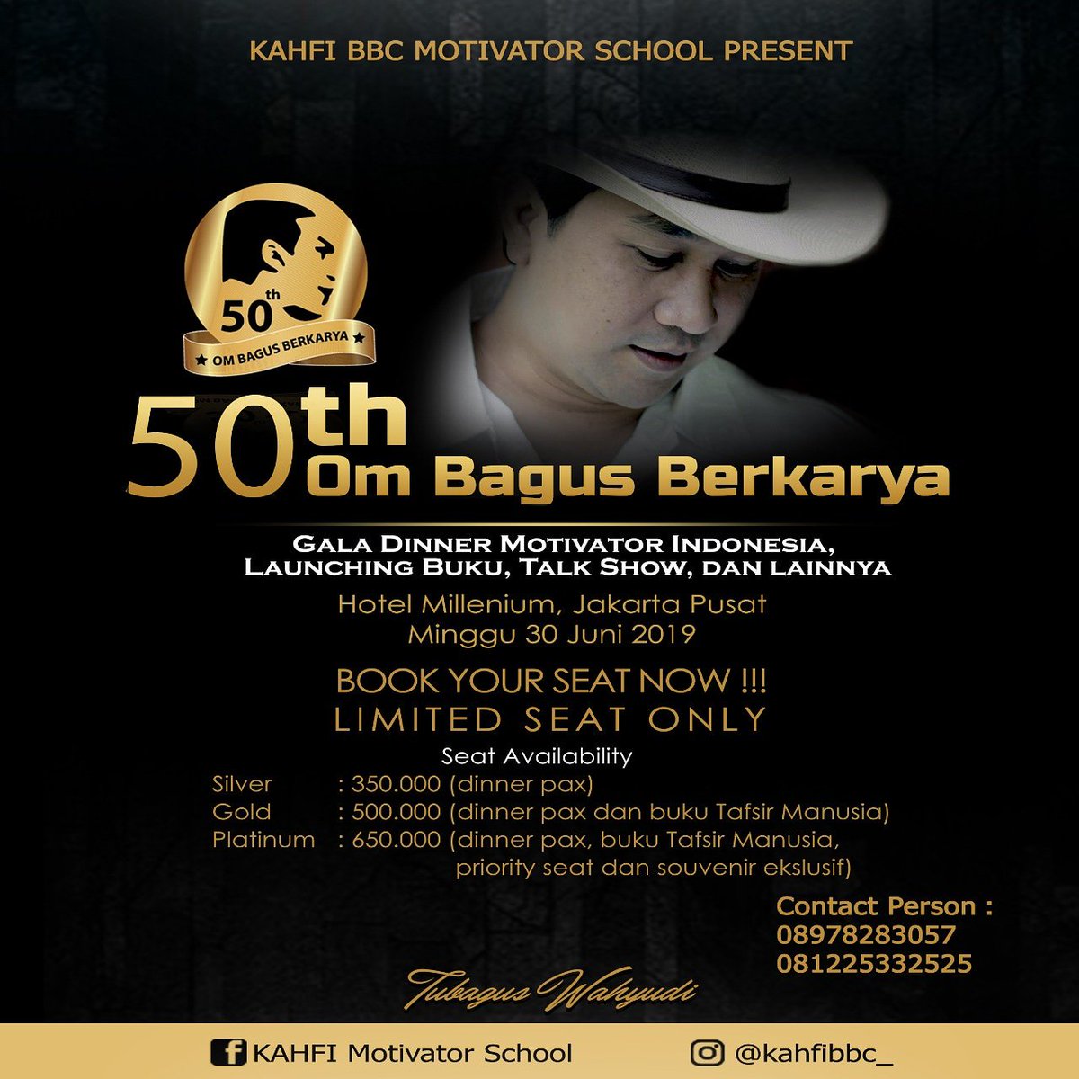 kahfibbc_'s tweet photo. I'm ready for 50th "Om Bagus Berkarya"
.
See you there.. 🙌 https://t.co/pgIm4vdu4J