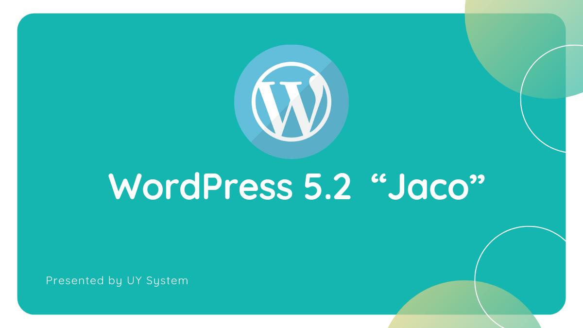 sys_uy's tweet photo. WordPress Version 5.2 is named “Jaco”. Now you can update you’re your wordPress version. “Jaco” have new features to make your dashboard easier.    

#WordPress #plugins #ecommerce #Website #websitedevelopment #websitedesign https://t.co/7xMfGWPPXI
