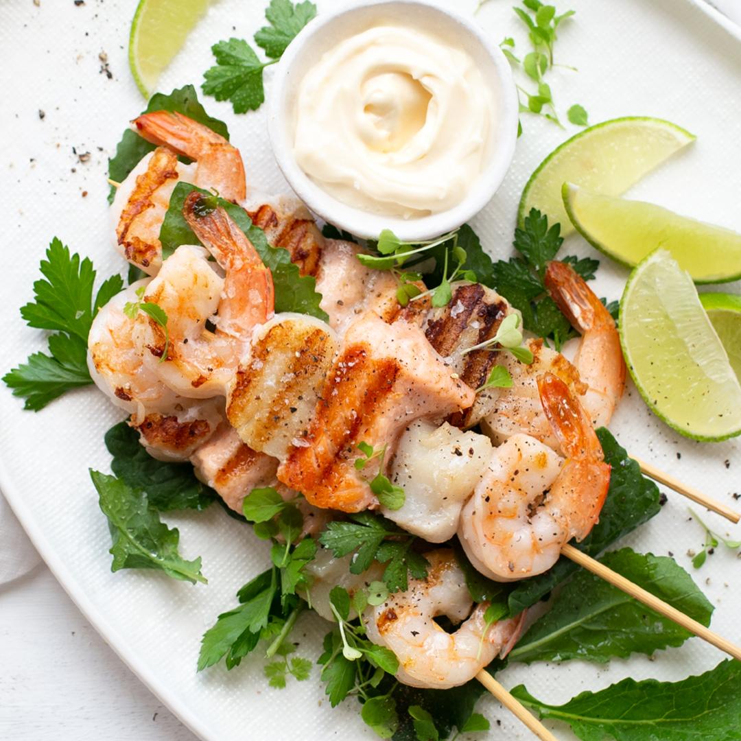 AngelakisBros's tweet photo. Looking for something quick and easy for dinner this week? Try our Seafood Skewers, goes great on the grill with some salt, pepper and aioli! 🦐🐟
.
On special this week for only $6.99/ea! https://t.co/n12JgdVJfd