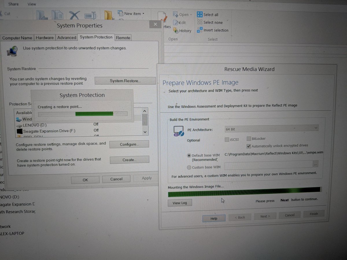 THANK YOU DIGITAL GODS. LEARN FROM ME.- DOWNLOAD  @MACRIUMREFLECT- BACKUP EVERYTHING ONLINE AND TO A EXTERNAL HD- CREATE RECOVERY MEDIA- CREATE A NEW SYSTEM RESTORE POINT- CREATE A DISK IMAGE #PhD365  #phdchat  #phdlife  #gradschool  #blackandSTEM
