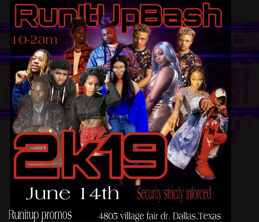 salerno_888's tweet photo. June 14th
#DallasTX #runitupbash #2k19 #tweetoftheday #tweet #bash
Security strictly enforced https://t.co/Re1sPDXu84