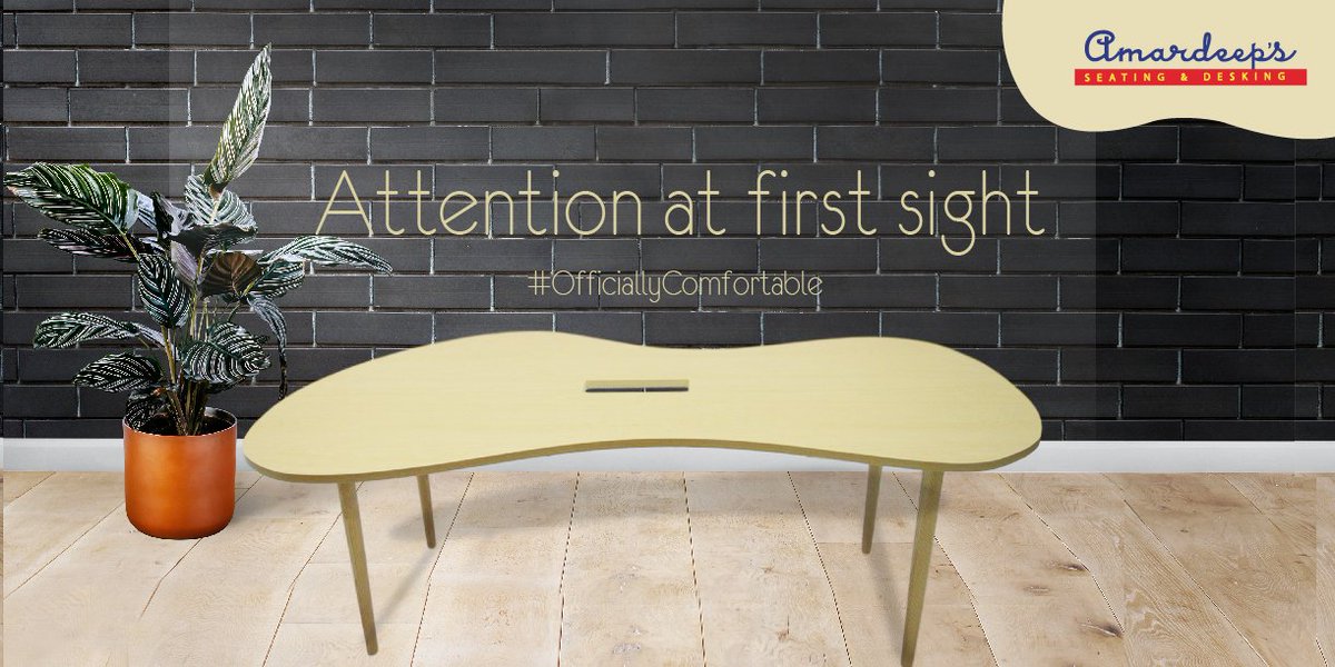 AmardeepChairs's tweet photo. It’s time to change the old boring look of your conference room.  Amardeep’s curved conference tables grab your attention at first look itself. Choose from our wide variety of stylish and comfortable furniture options at https://t.co/z4pwEoYDxm #OfficiallyComfortable https://t.co/CACzOR03eh