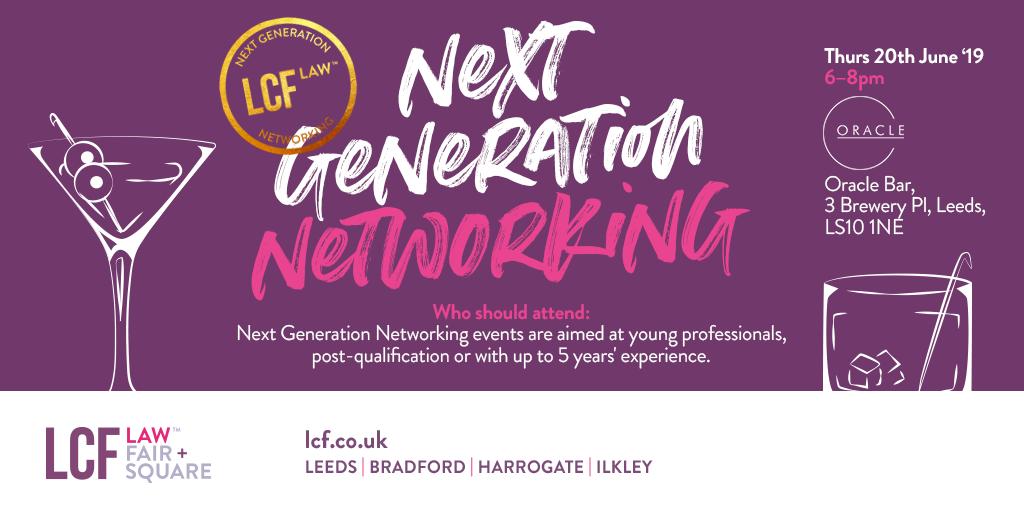 LawFairSquare's tweet image. Register for our #NextGenerationNetworking event @OracleLeeds in #Leeds on Thurs 20th June &apos;19 from 6-8pm here: ow.ly/YdHr50uxnJX #networking #Yorkshire #YoungProfessionals