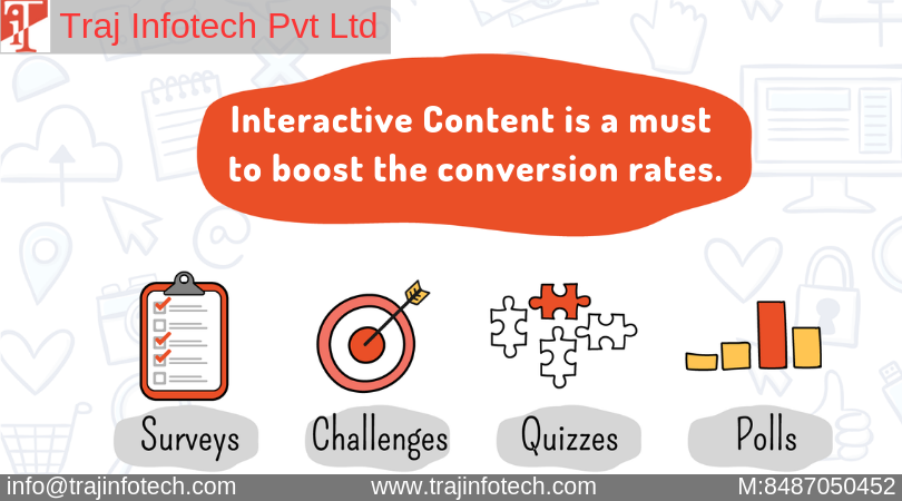 Traj_Infotech's tweet photo. Interactive Content is a must to boost the conversion rates. @Traj_Infotech #Contentmarketingservices #Contentdevelopmentserviceinahmedabad #Digitalmarketingcompanyinahmedabad 
#Digitalmarketingservicesinahmedabad
Click the link below for more info...
https://t.co/jeocT73cDT https://t.co/ntUUr94poJ