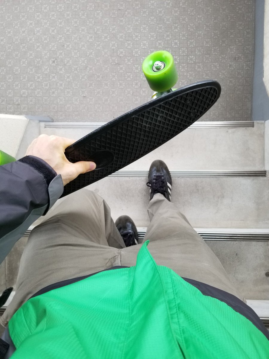 twowheelcruise's tweet photo. First time taking the train to work. Brought my penny board to get to the station quicker 😁
Bike is definitely the way for me 😅
#commuterlife #skatetowork #skaterboy #pennyboard https://t.co/UjsnqAT7Nh