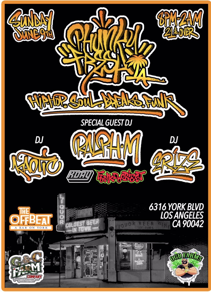 ERIZEONE1's tweet photo. Tonight at the offbeat bar 8pm-2am  #hiphop #soul #breaks #funk https://t.co/gtY5ehXGMo